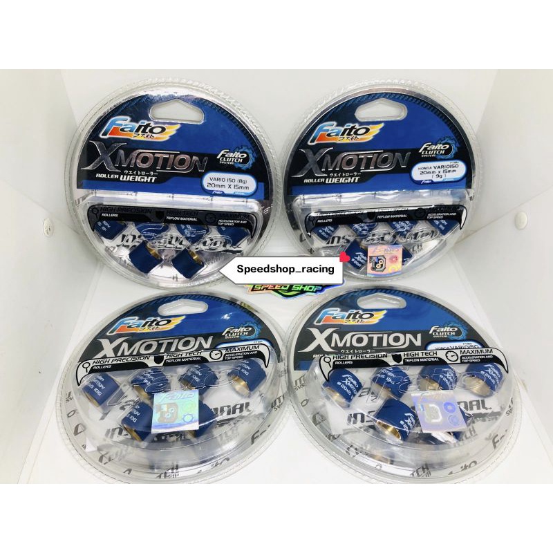Roller FAITO RACING X-MOTION Teflon Loler Racing Vario 125 Vario 150 Honda PCX 125 PCX 150 PCX 160 H