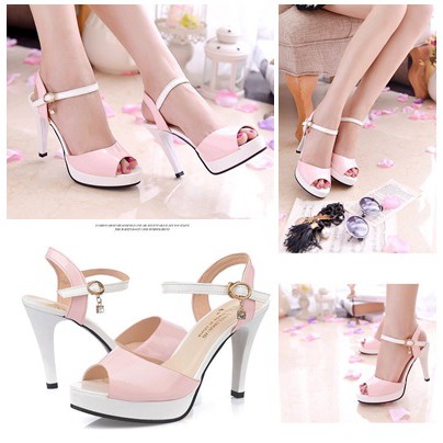 SHH3603-pink Heels Pump Modis 16CM