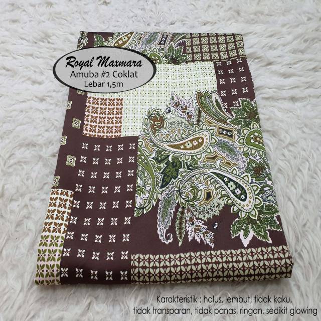 KAIN ROYAL MAXMARA AMUBA #2 COKLAT (HARGA PER 0,5 METER)