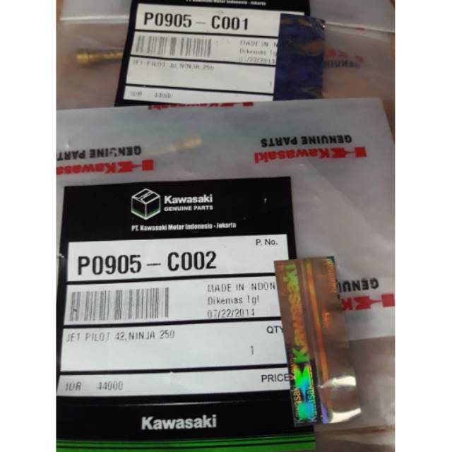 Jet Pilot Ninja 250 ukuran 40 & 42 original kawasaki