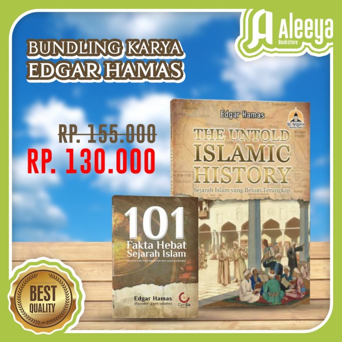 

MUST HAVE!! BUNDLING THE UNTOLD ISLAMIC HISTORY - 101 FAKTA HEBAT SEJARAH ISLAM TERMURAH