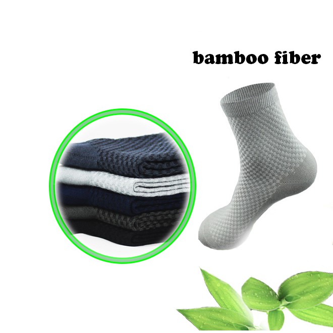 Kaos Kaki Kerja Socks Formal Pria Serat Arang Bambu Import SCH007