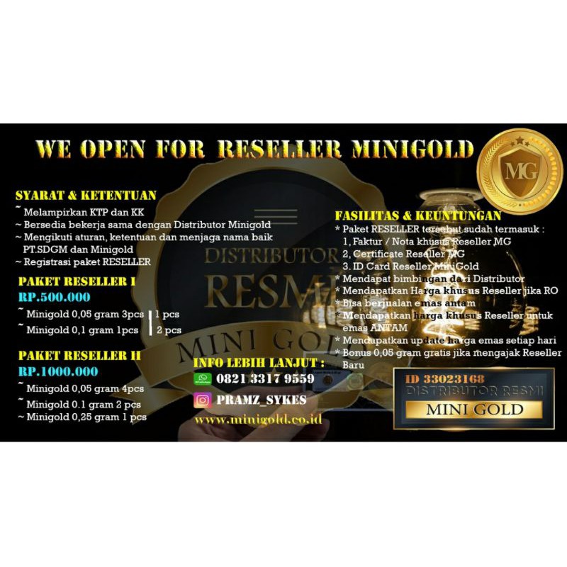 OPEN RESELLER MINIGOLD