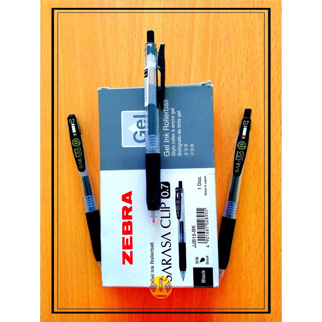 

Pulpen Gel Cetrek Zebra Sarasa Clip Gel Ink Hitam 0,7 mm