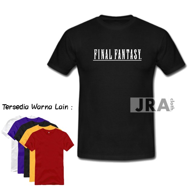 KAOS SHIRT BAJU GAME PS NINTENDO FINAL FANTASY COMBED
