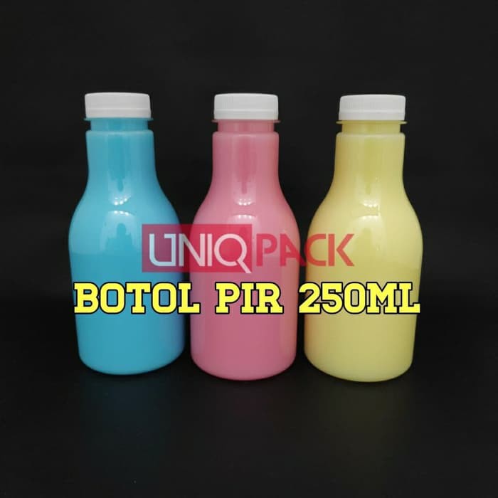Promo Botol Plastik Pir 250ml/ Botol Minuman PET 250 ml - 12.5 gram Putih Keren