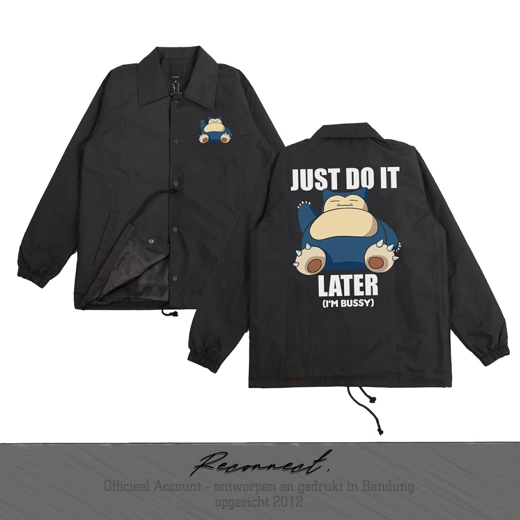 Reconnect Coach Jacket Anime Japan Pokemon Snorlax - Unisex Anti Air