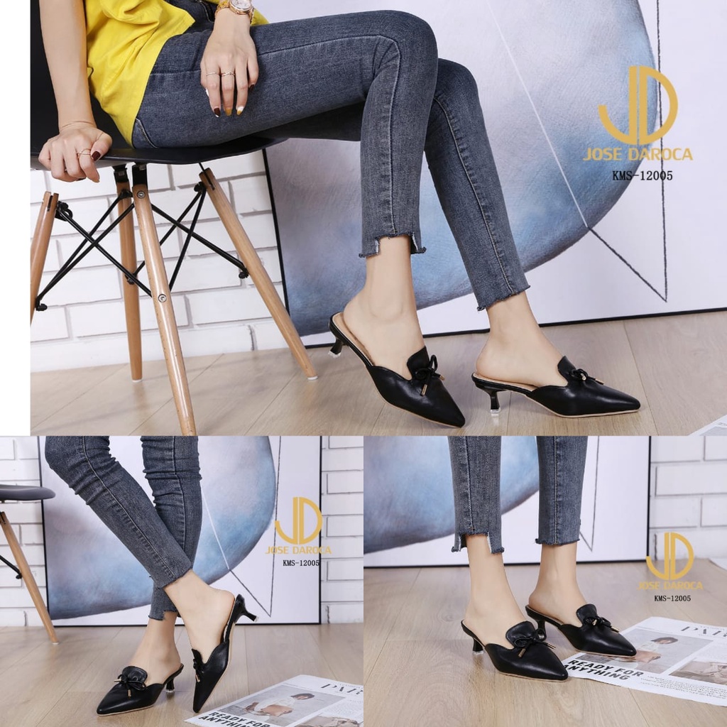 JOSE DAROCA High Heels Mules Shoes Stiletto #KMS-12005# Original