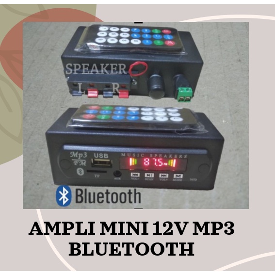 Terlaris ampli mini 12v mp3 bluetooth USB FM amplifier rakitan 12 volt stereo Murah terjangkau