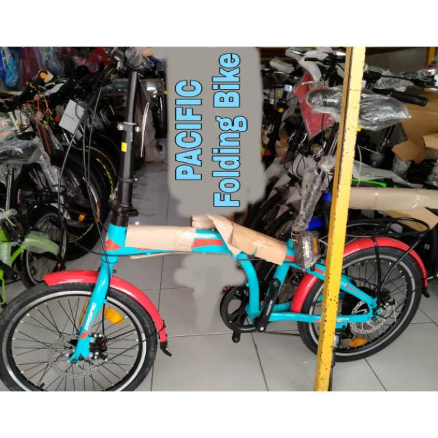 Sepeda Lipat Pacific 20 inci. 7 speed