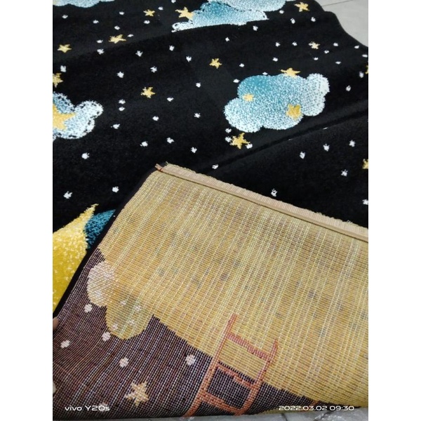 Karpet permadani anak anak little star 120 x 160 cm