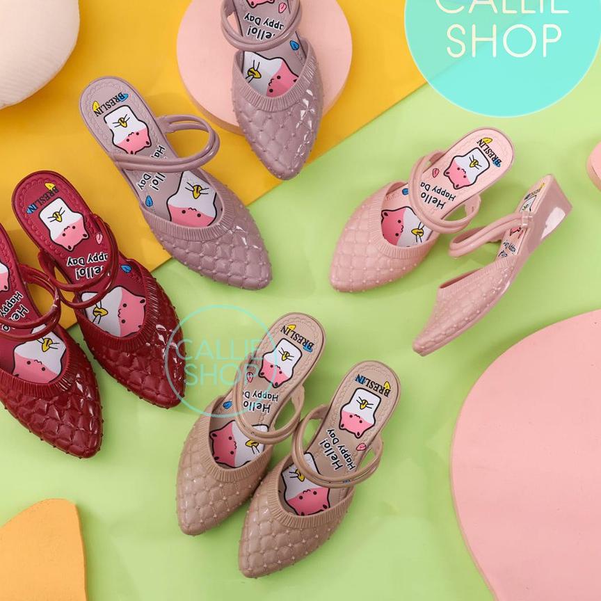 ➴ Sandal Anak Perempuan Jelly Tali 2 Breslin F815 KTKKRUT ☂