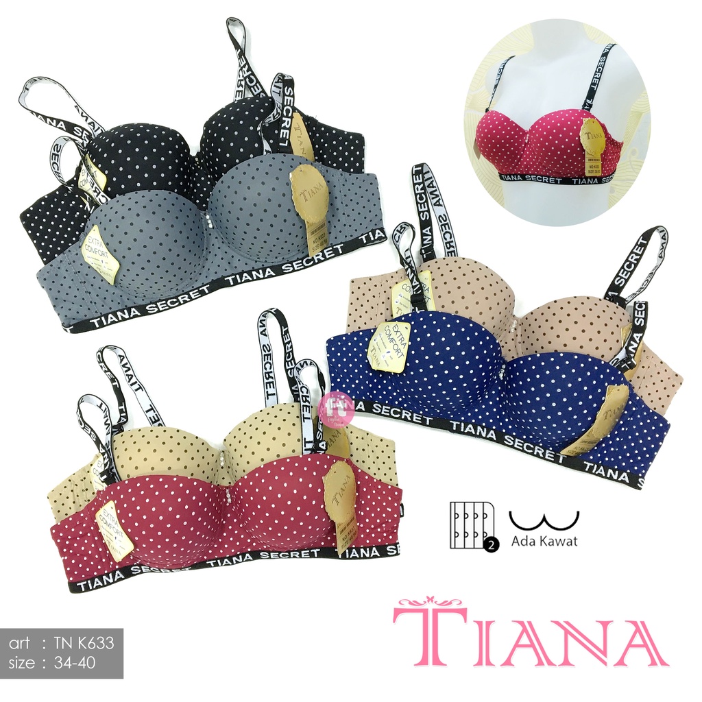 TIANA | Bra Kawat Polkadot / Tiana Secret / art TN K633