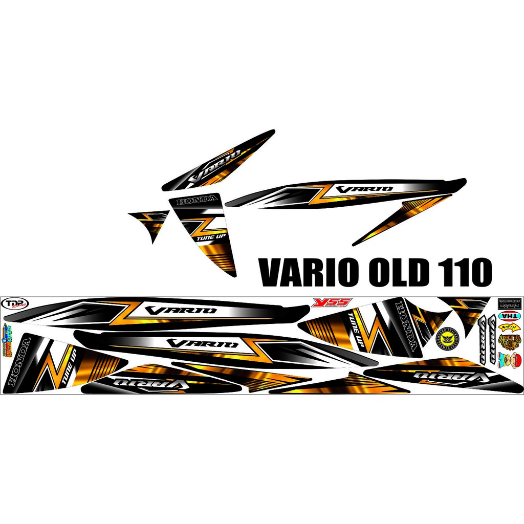 STRIPING BUAT MOTOR VARIO OLD 110 STICKER CUSTOM VARIO KARBU STRIPING MOTIP VARIO PERTAMA