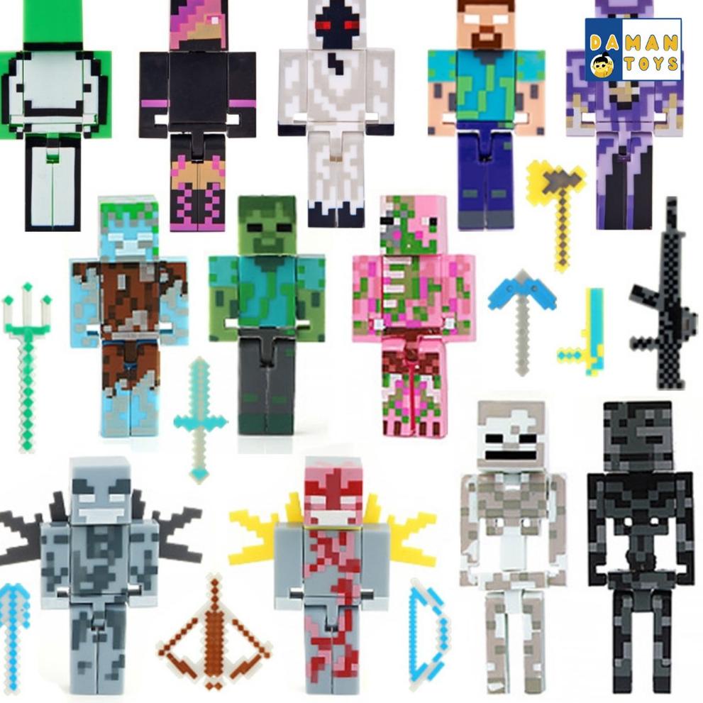 zr✻Ready☆ Bricks Mini Figure Mine craft/Figure mine craft/ mainan mine craft/ Minecraft Enderman str