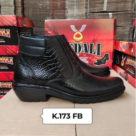 Sepatu Kulit PDH Pria boots Polri TNI security guard PNS sepatu kerja formal tampil lebih keren