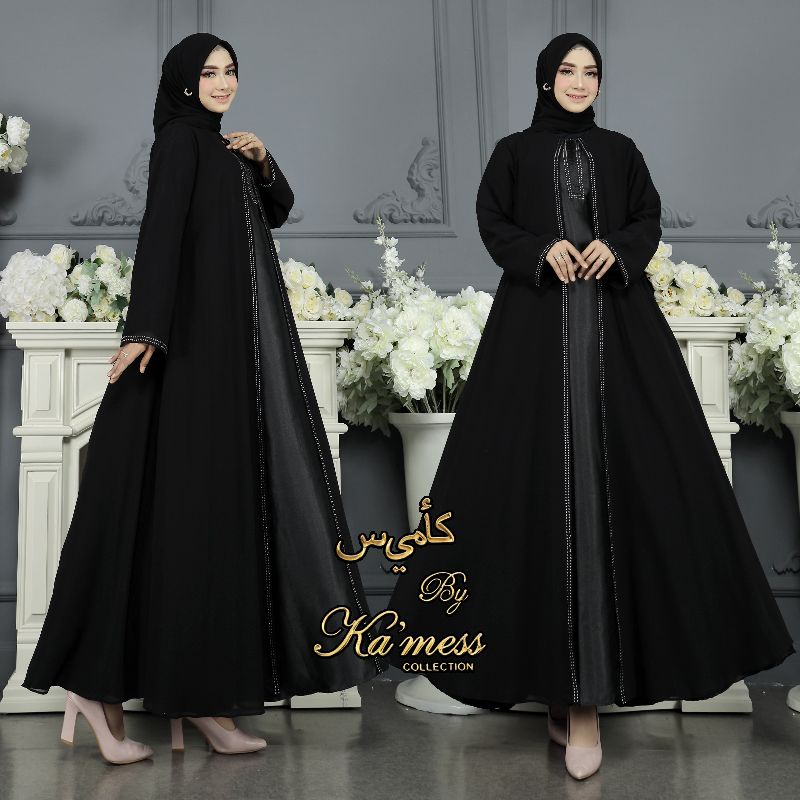 cod dress abaya Arab// abaya hitam// abaya Dubai// abaya kekinian// dress pesta// gamis Arab// Maxi 