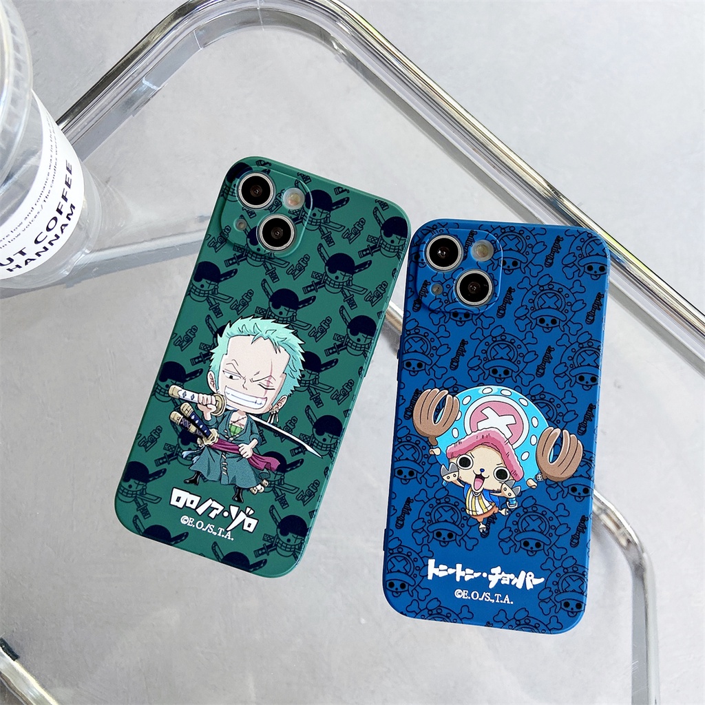 Soft Case Motif Kartun Luffy Untuk Iphone 13 12 11 Pro Max X Xs Max Xr 7 8 Plus Se2020