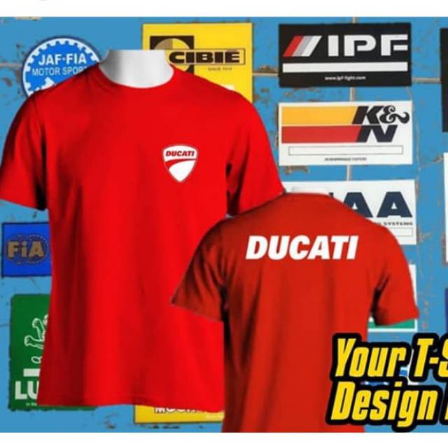 Kaos tshirt distro ducati club indonesia combet 30s