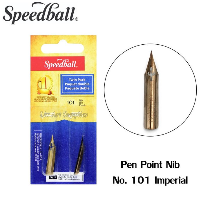 

Spesial Speedball Pen Point Nibs No. 101 Imperial (Set of 2) Baru