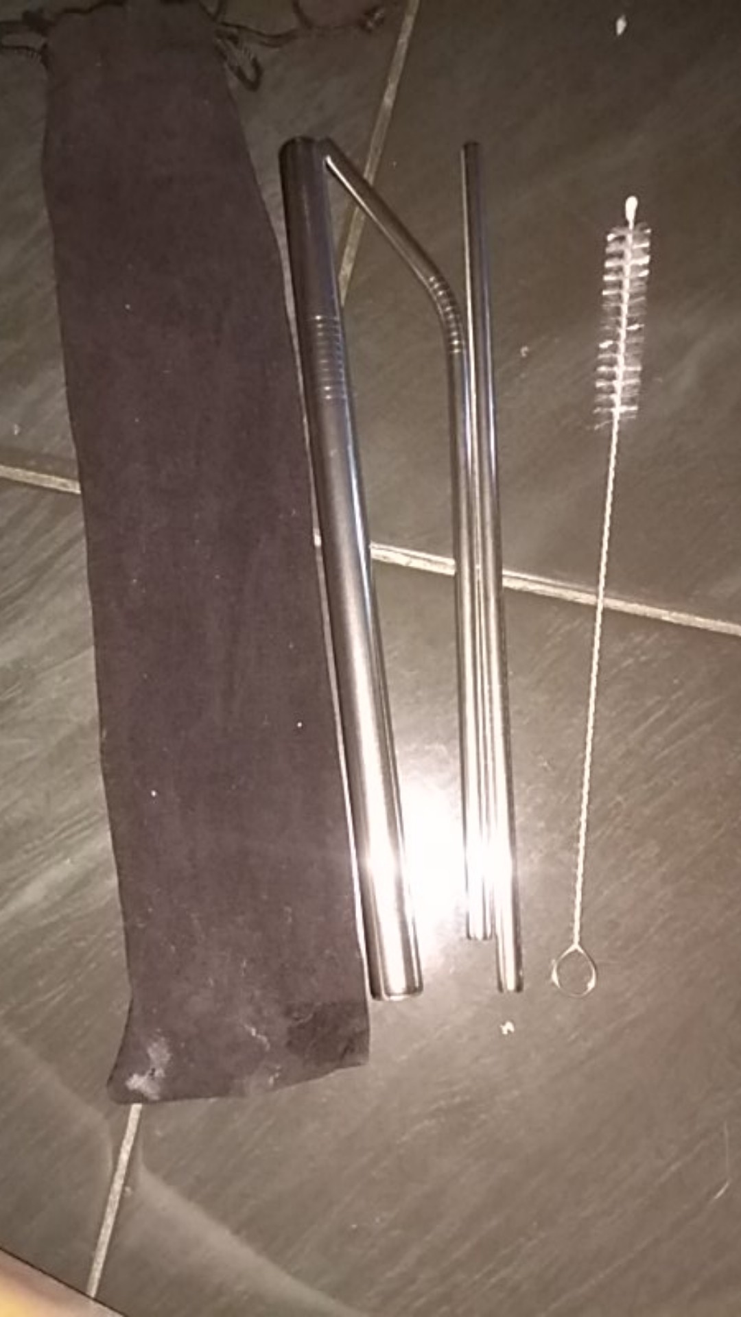 Sedotan Set 4in1 - Sedotan Stainless Free Pouch