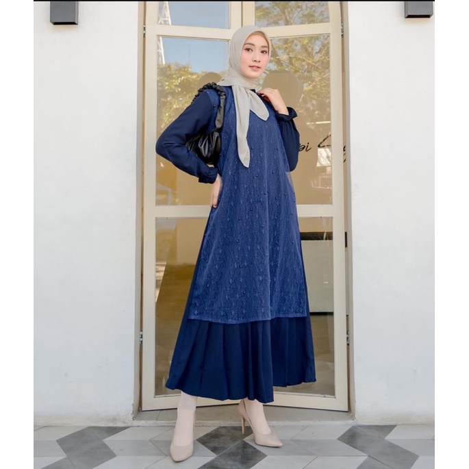 (MGA) GAMIS JOURA TILE DAILY DRESS MOSCREPE