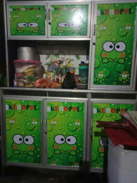 Sticker Rak  piring  motif doraemon  dll Shopee Indonesia