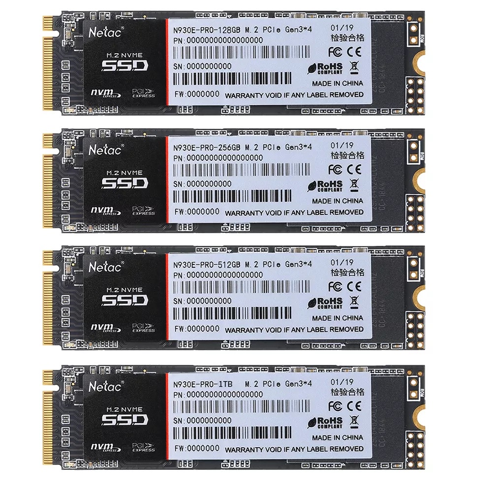 SSD Netac N930E PRO M.2 NVME 2280 Gen 3 x4 - 128GB, 256GB, 512GB