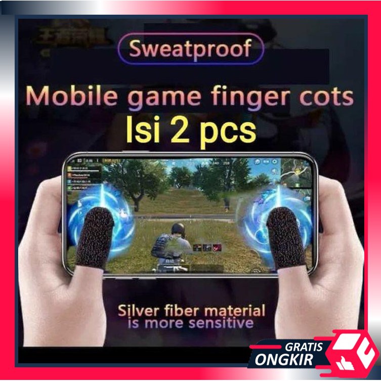 Gratis Ongkir -  8007 (2PCS) Sarung Jempol Game Anti Keringat dan Basah / Sarung Jari Gaming