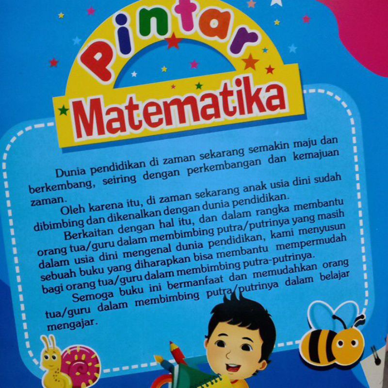 Buku Pintar Matematika Untuk Anak paud Tk