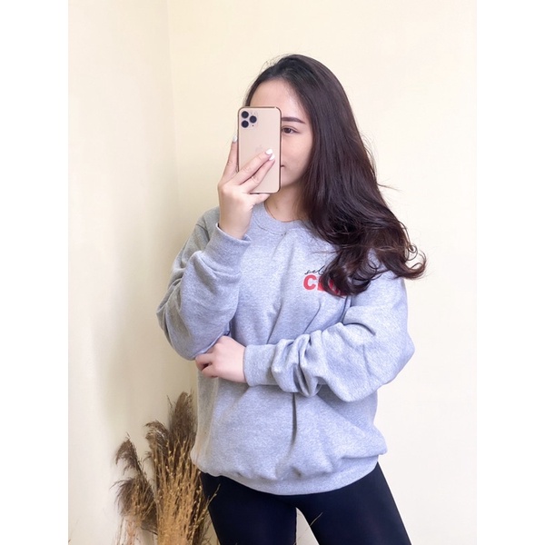 Sweater Oversize Crewneck Streetwear Sweatshirt Distro Pria dan Wanita