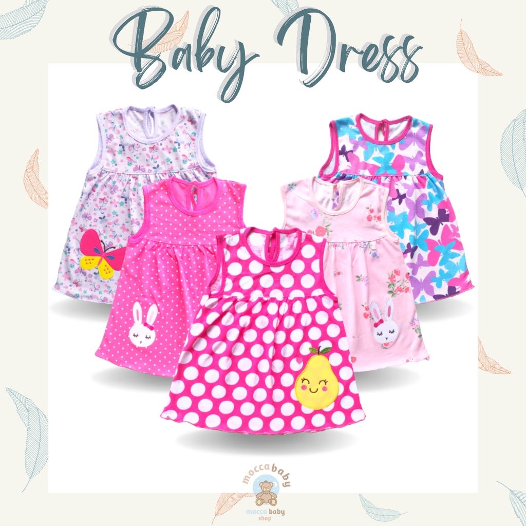 MBSS - Dress DEAR SUNNY Bayi Perempuan / Baju Bayi Cewek / Pakaian Bayi Perempuan Lucu / DS11