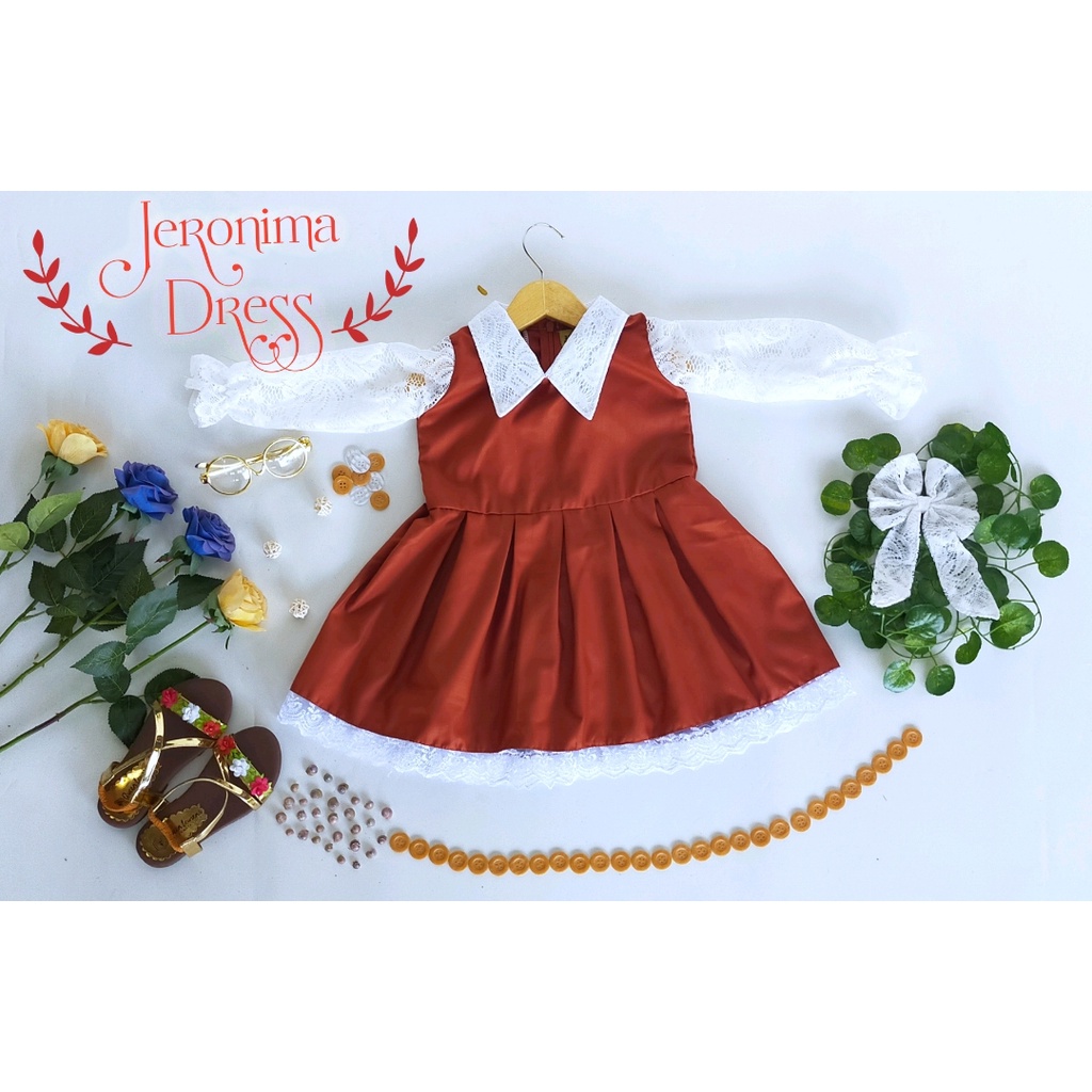 Dress Jeronima Anak Unik/Gaun Anak/Dress Anak murah meriah