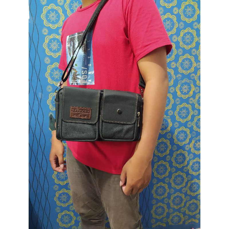 Classy Pouch Bag Genuine Leather Kulit Sapi Asli untuk Pria / Wanita - Baru - POUCH