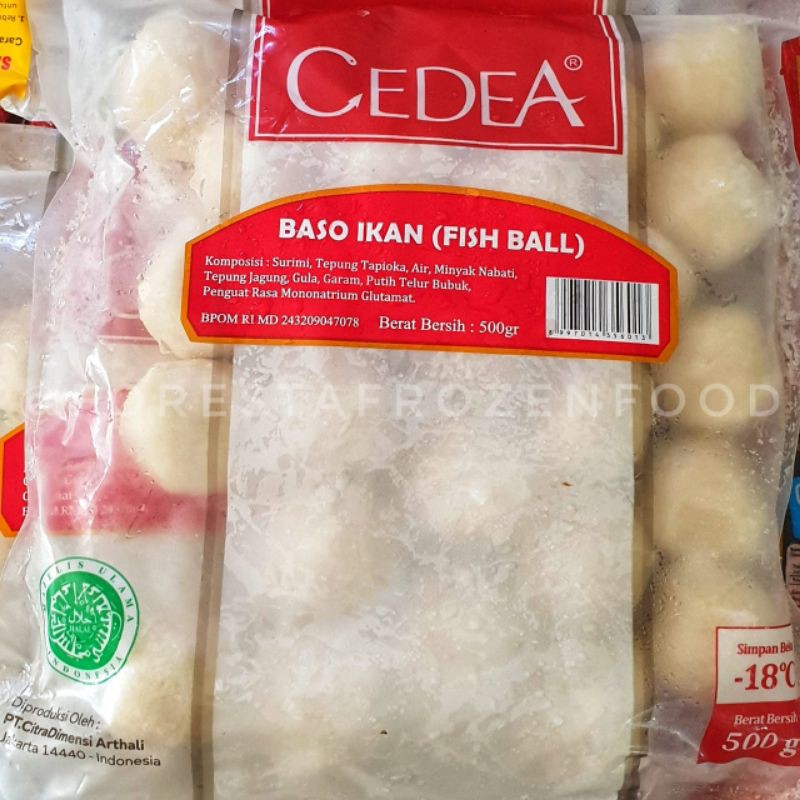 

Cedea Baso Ikan (Fish Ball) 500gr