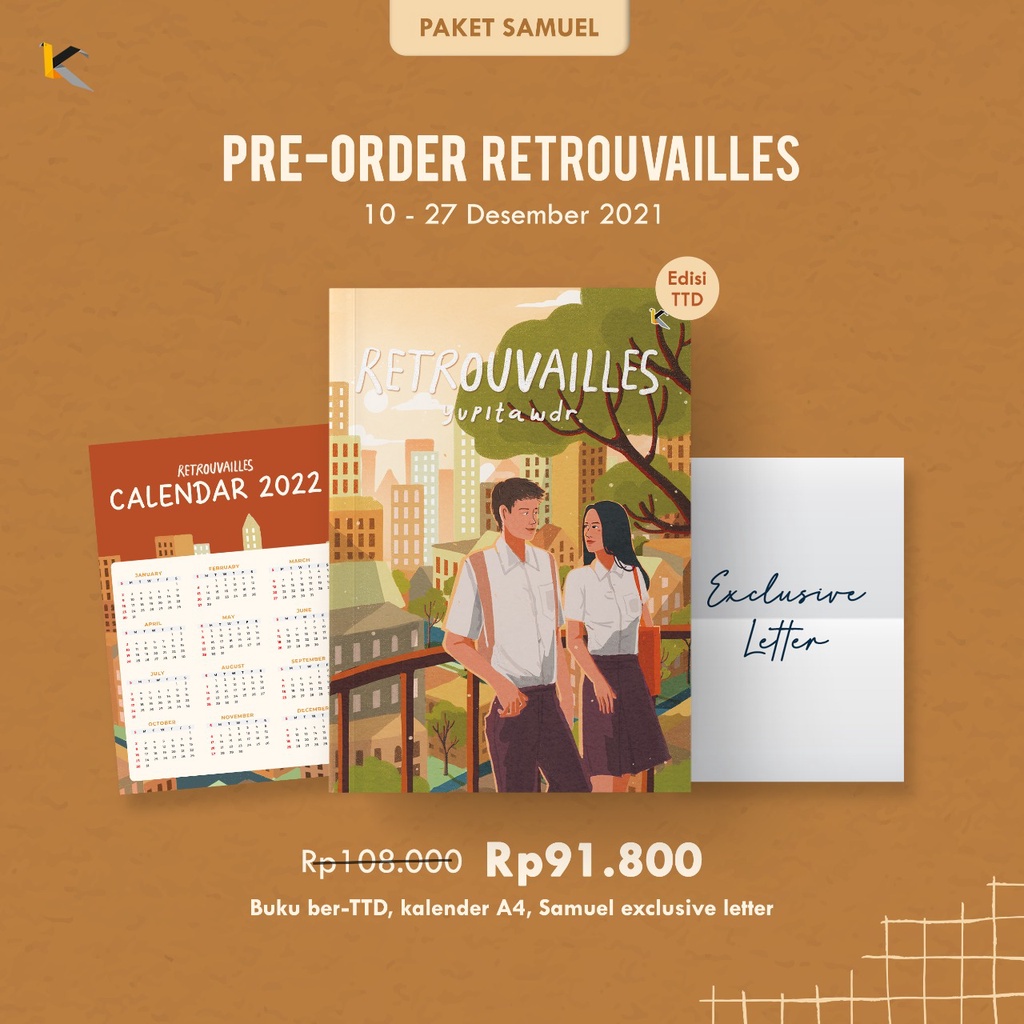 Lelang Buku Novel - Retrovailes Paket Samuel - Yupitawdr - Penerbit Kata Depan
