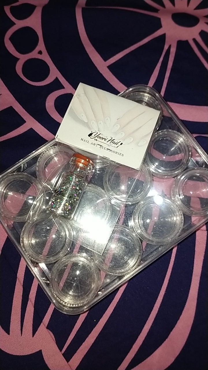 12pcs Empty Jar 5gr Mini Jar Bulat Tempat Rhinestones Glitter Tempat Manik