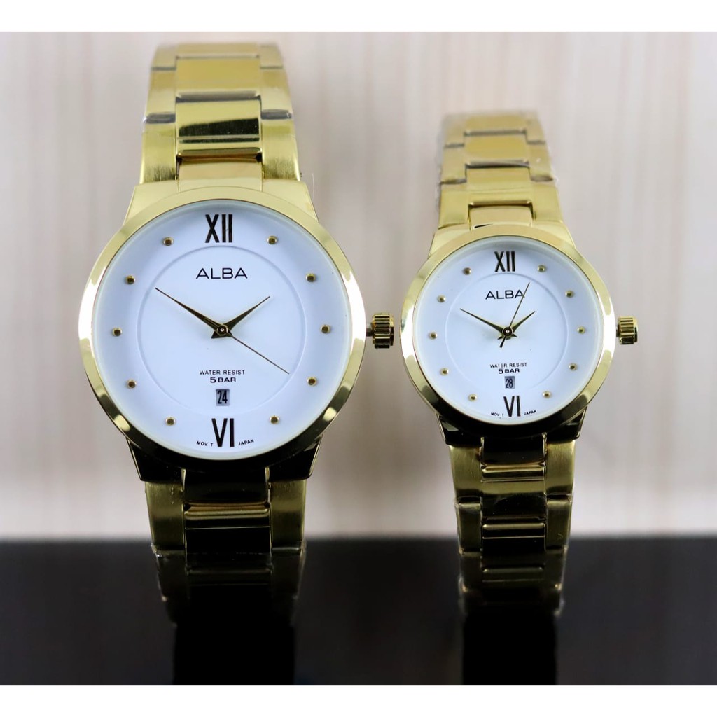 Jam Tangan COUPLE Analog Stainless Steel Alba