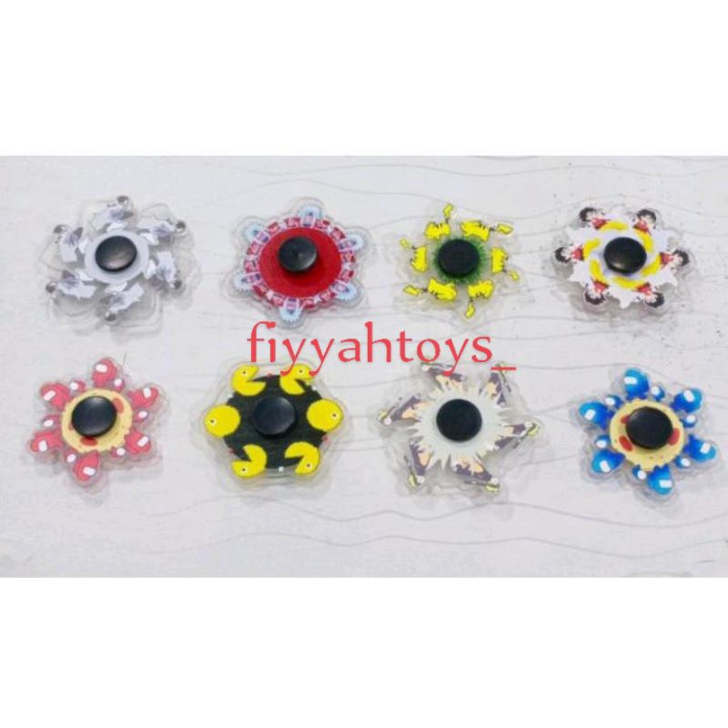 Mainan Viral Fidget Hand Spinner - Spiner Model Karakter Kartun-2