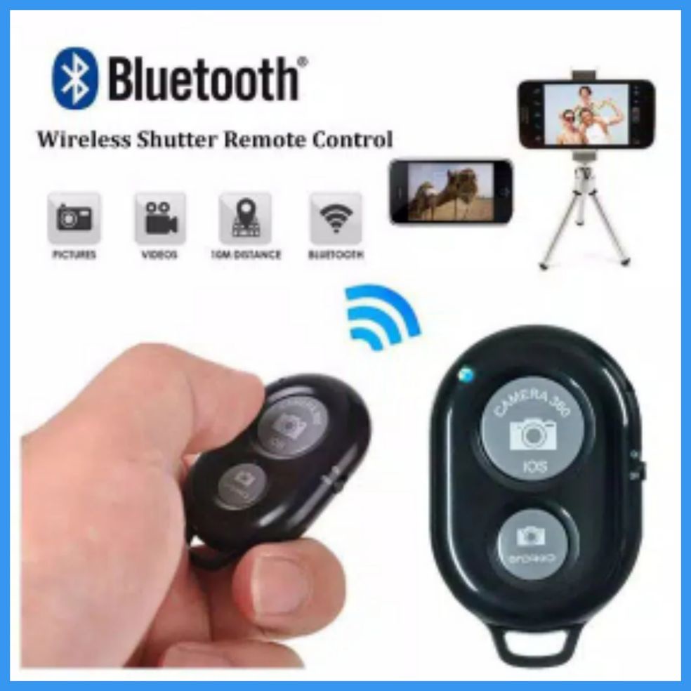 PROMO [ COD ]  Bluetooth Camera Remote Shutter Smartphone for iPhone/Android Wireless TOMSIS / Remot Kamera Selfie