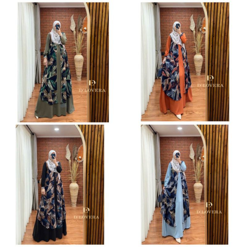 SAMIRA DRESS By D'Lovera Dlovera D lovera Original Hijab Gamis Kekinian Best seller bestseller