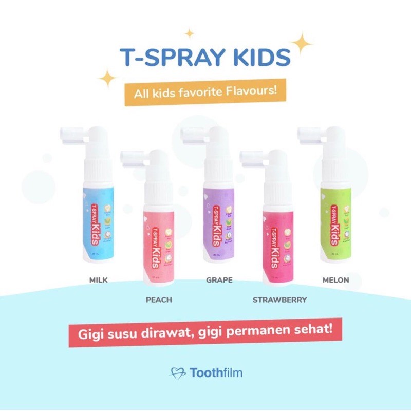 T-Spray Kids Toothfilm / T spray Mouth Spray / Oralcare pelindung gigi gusi / pasta gigi bayi & anak