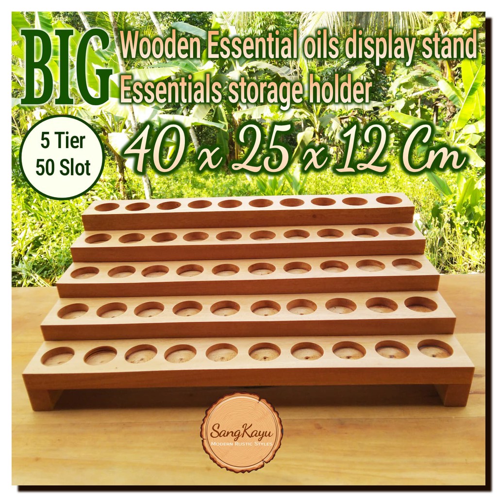 Essential oil aromatherapi storage display Minyak aromaterapi 50 Slot