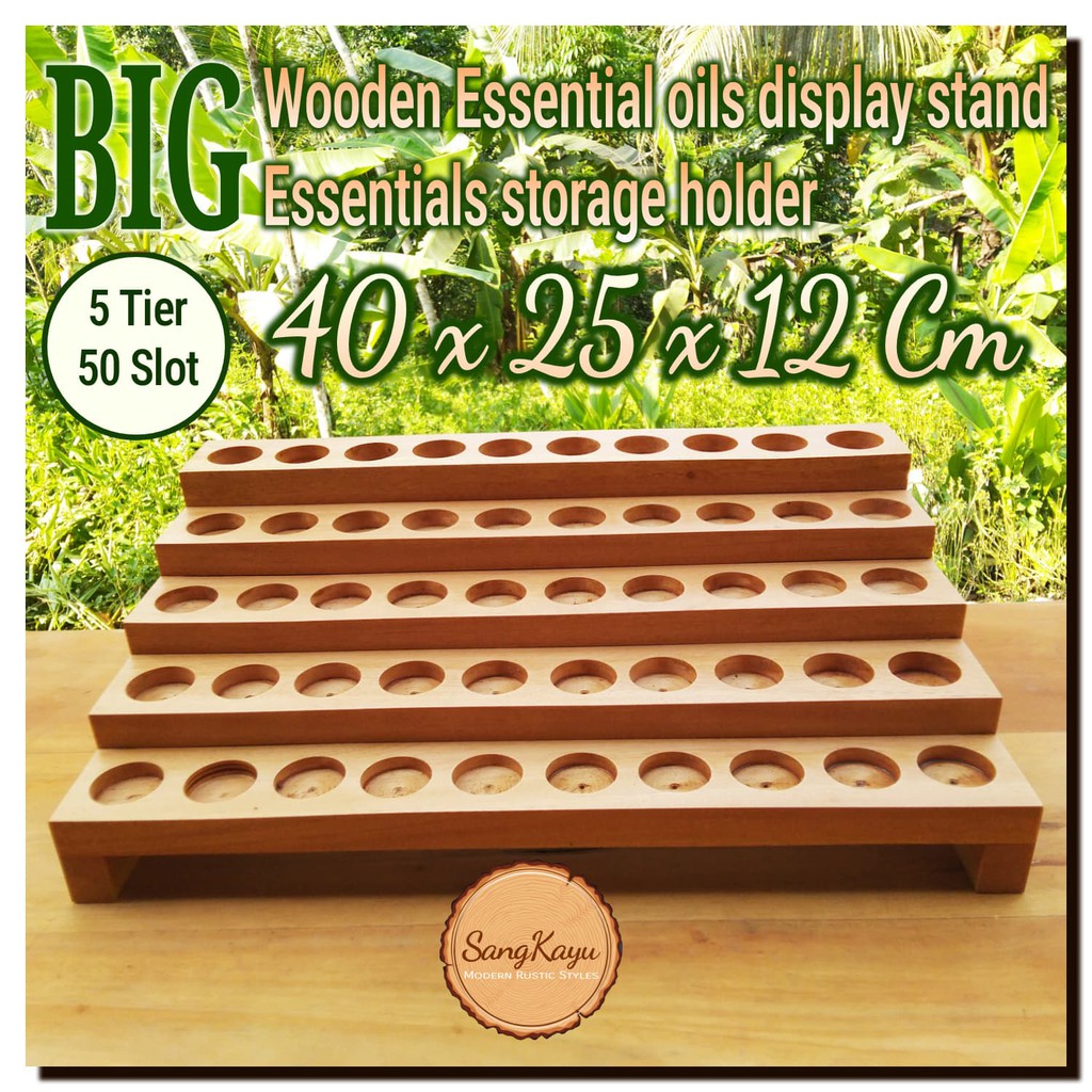 Essential oil aromatherapi storage display Minyak aromaterapi 50 Slot