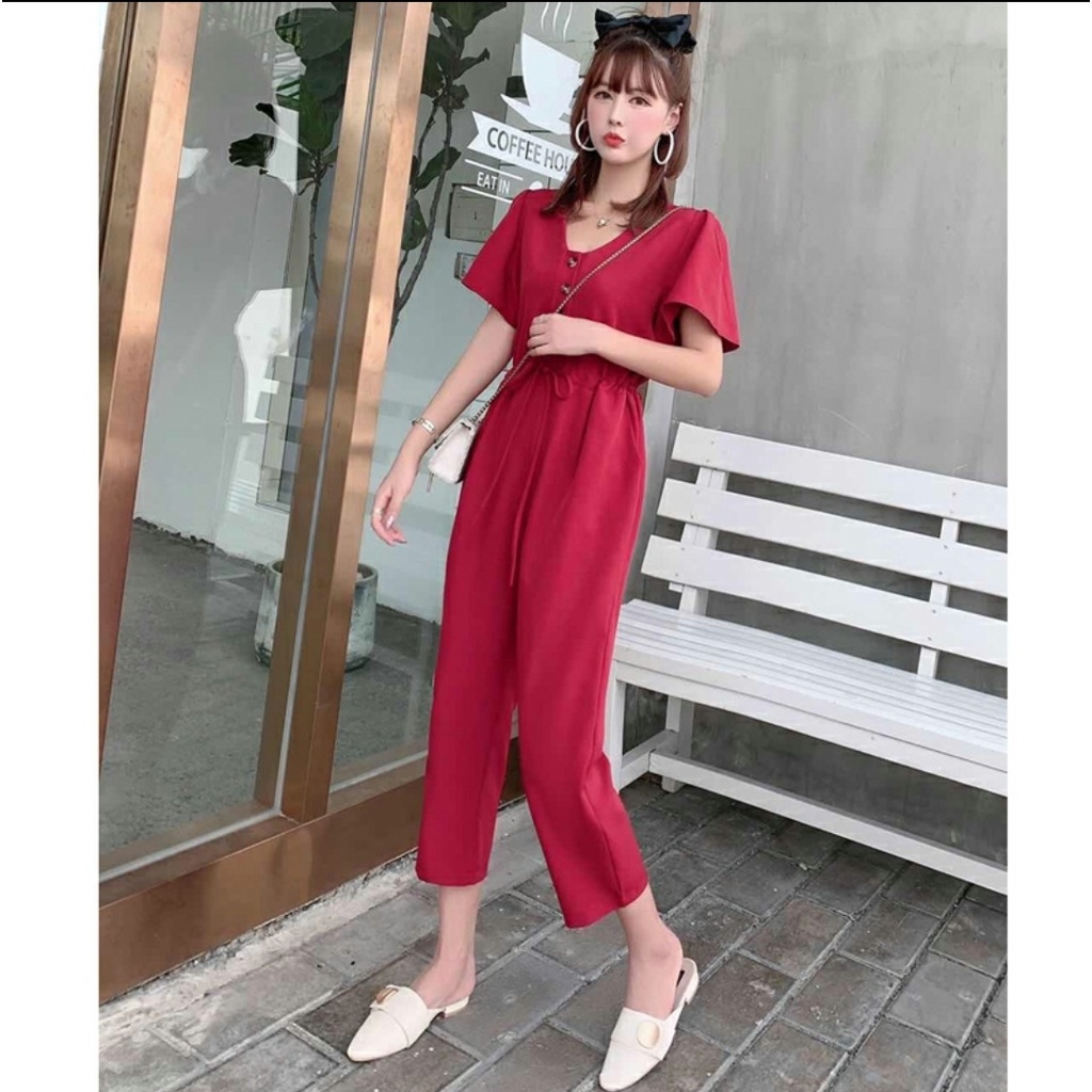 [MCFK] Jumpsuit Thania / Jumpsuit Wanita Korea / Overall Wanita / Jumpsuit Polos / Jumpsuit Wanita