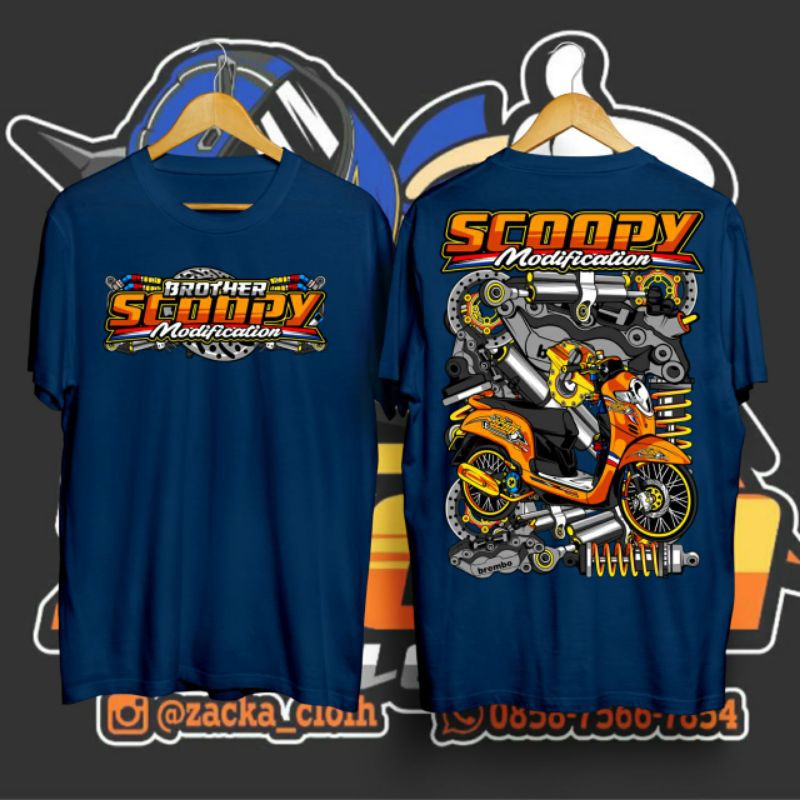 kaos scoopy/kaos motor scoopy/scoopy jari jari /original kaos scoopy/kaos racing