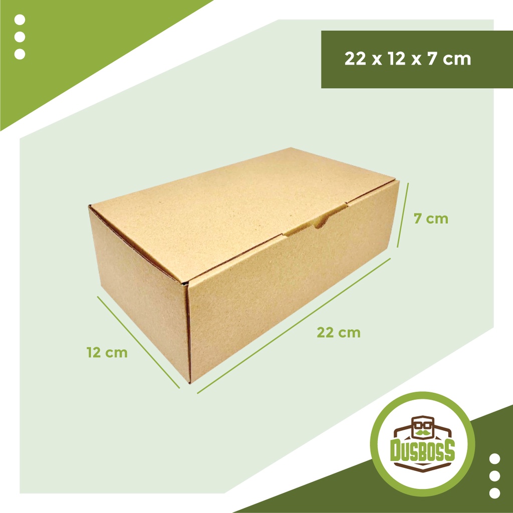 

Kardus karton uk. 22x12x7 cm --Die Cut dan easy usage-- kotak kue