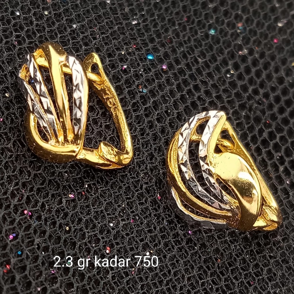 New Anting Emas 17K - 2.3 gr Kadar 750 - 1796