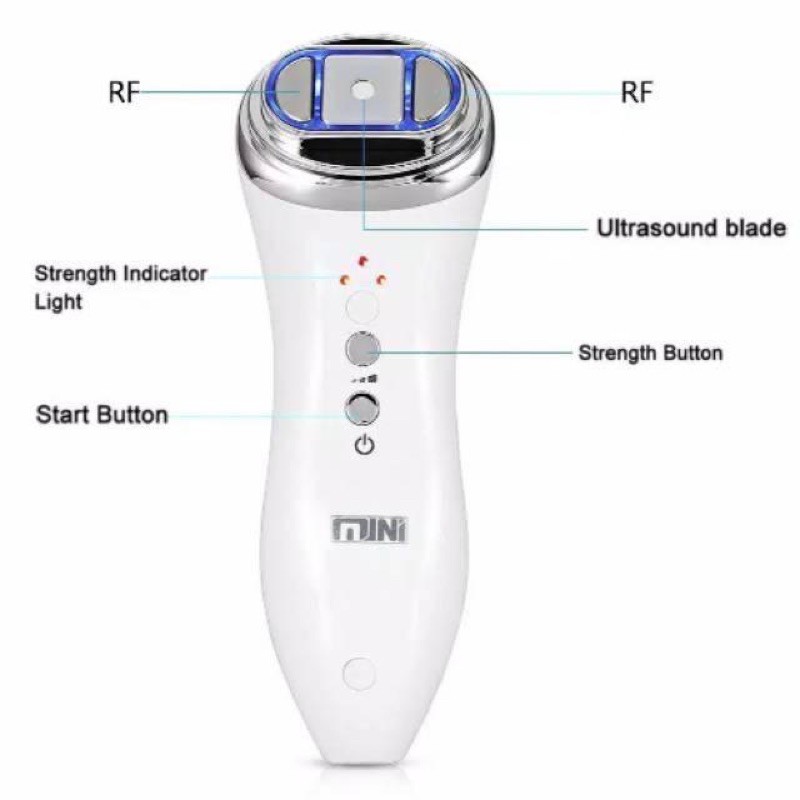 ALAT TERAPI ULTRASONIC MINI HIFU pengencang penghalus kulit wajah penghapus kerutan pengangkat pipi kelopak mata