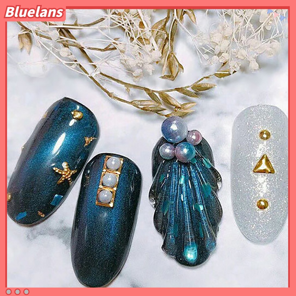 Bluelans Frame Metal Bentuk Geometri Hollow Untuk Dekorasi Nail Art DIY